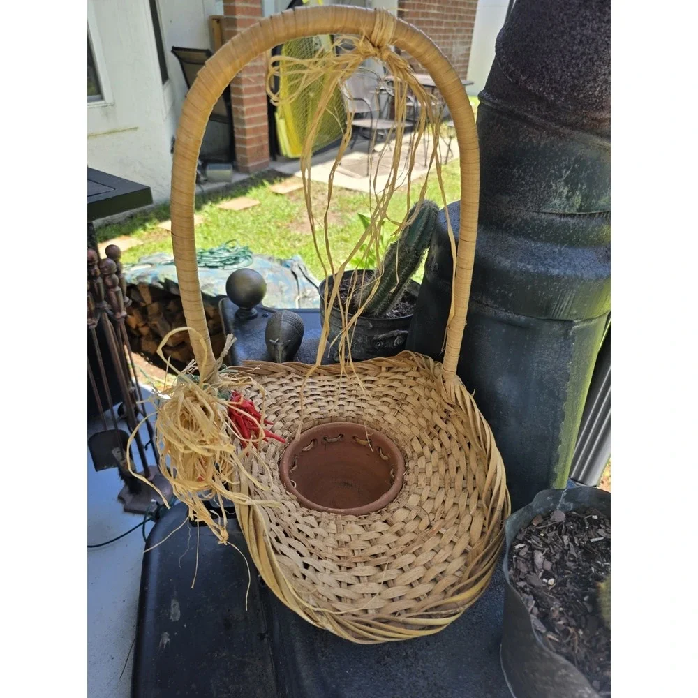 Handmade woven basket